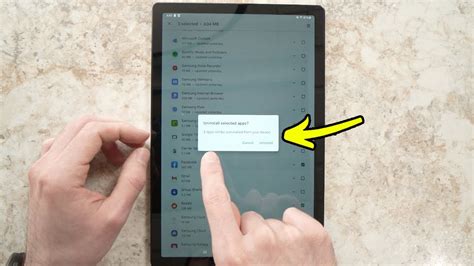 how to delete multiple apps on samsung tablet