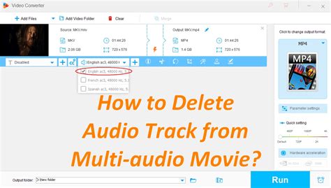 how to delete multiple audio track from video