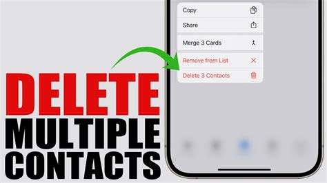 how to delete multiple contacts in iphone contacts
