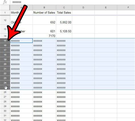 how to delete multiple entries in google sheets