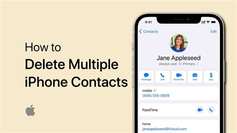 how to delete multiple iphone contacts at one time