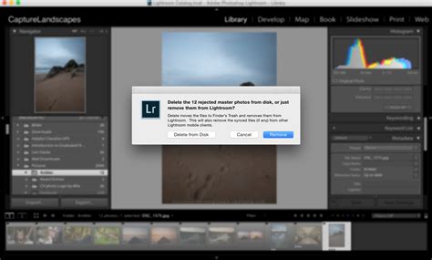 how to delete multiple photos in lightroom