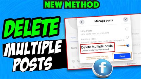 how to delete multiple posts on facebook app