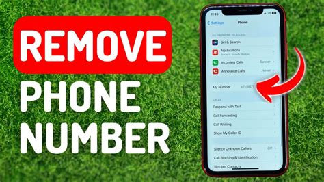 how to delete my old phone number from iphone
