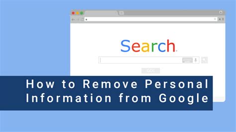 how to delete my personal info from google search