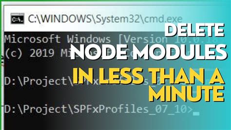 how to delete node modules faster