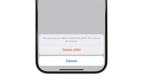how to delete old esim from iphone 12