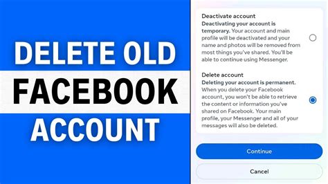 how to delete old facebook account without password or email or phone number