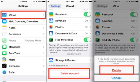 how to delete old iphone from icloud account