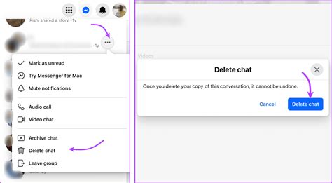how to delete old messages on messenger from both sides iphone