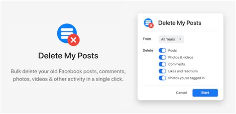 how to delete old post on facebook page