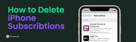 how to delete old subscriptions from iphone