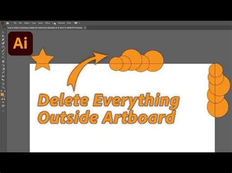 how to delete outside artboard in illustrator