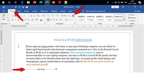 how to delete page breaks in word doc
