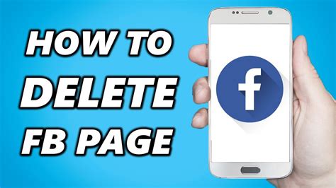 how to delete page on facebook on iphone