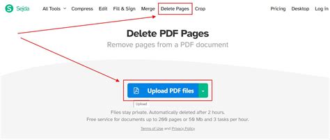 how to delete pages on pdf for free
