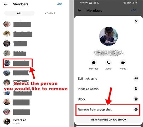 how to delete people from messenger on iphone