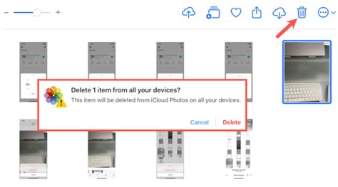 how to delete photos from icloud on pc