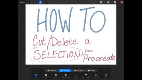 how to delete picture on procreate