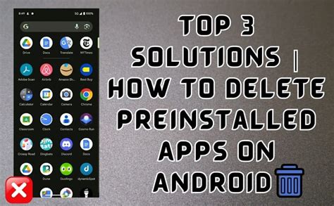 how to delete pre installed apps on android phone
