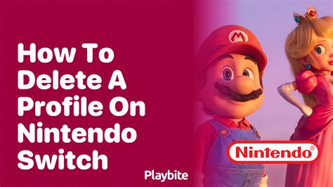 how to delete profile on nintendo switch lite