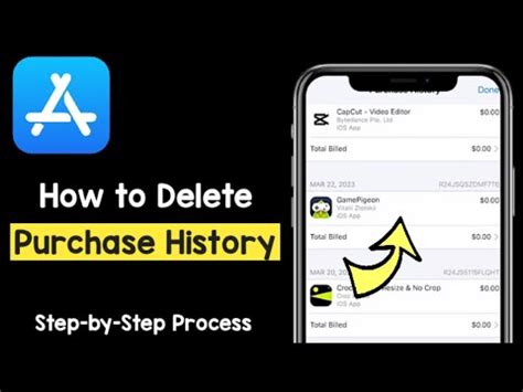 how to delete purchase history apple id