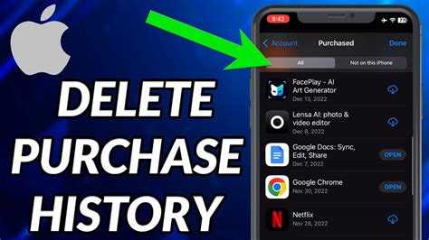how to delete purchase history on iphone reddit
