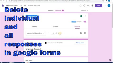 how to delete questions on google forms