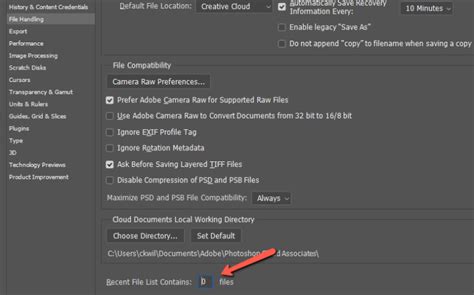how to delete recent files in photoshop 2023