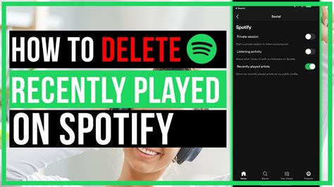 how to delete recently played on spotify homepage