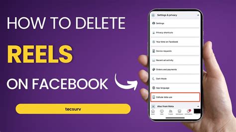 how to delete reels from facebook on iphone