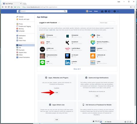 how to delete removed apps and websites on facebook