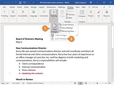 how to delete revision history in word