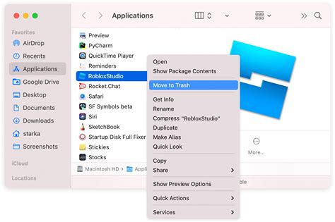 how to delete roblox studio on macbook