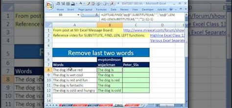 how to delete same words in excel