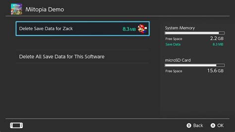 how to delete save data miitopia switch