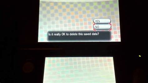 how to delete save data on 3ds pokemon x