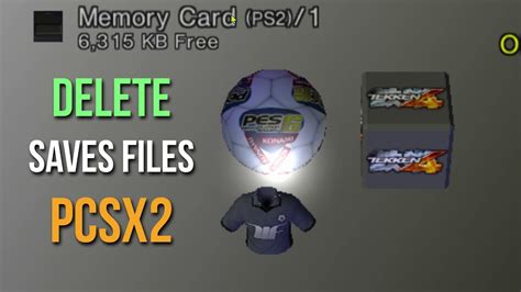 how to delete save data on pcsx2