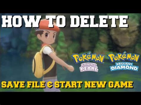 how to delete save data on switch pokemon shining pearl