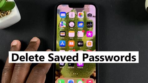 how to delete saved data on iphone