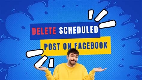 how to delete scheduled post on facebook page