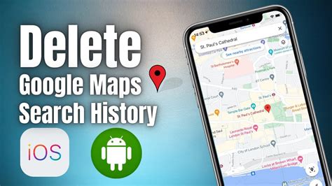 how to delete search history from google maps on iphone