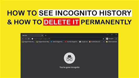 how to delete search history in google incognito mode