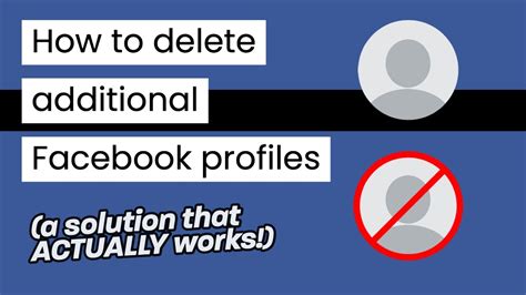 how to delete second fb profile on phone