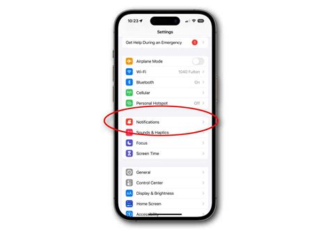 how to delete setting notifications on iphone