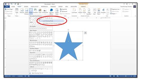 how to delete shape in microsoft word