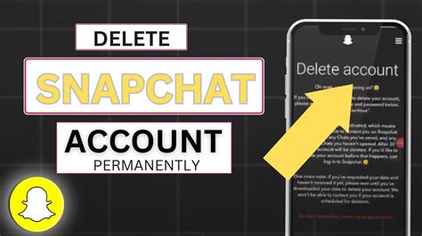 how to delete snapchat account permanently on android app