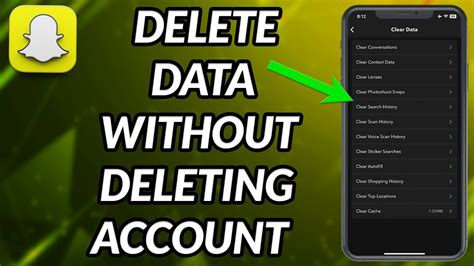 how to delete snapchat data