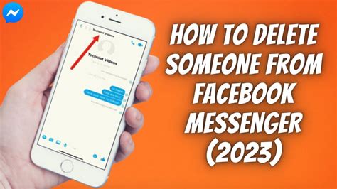 how to delete someone from facebook messenger on ipad