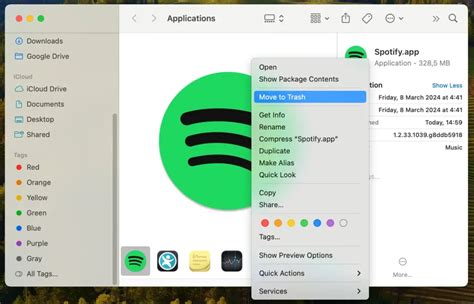 how to delete spotify on a mac